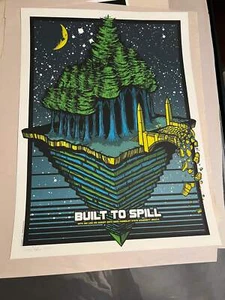 Built to Spill 29.08.2009 Humbolot Poster 18x24 SIGNIERT 55/150 Klausen - Bild 1 von 3