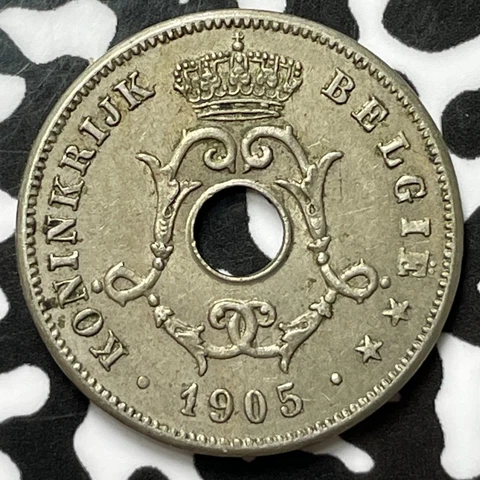 1905 Belgium 10 Centimes Lot#M4745 Nice! Cover