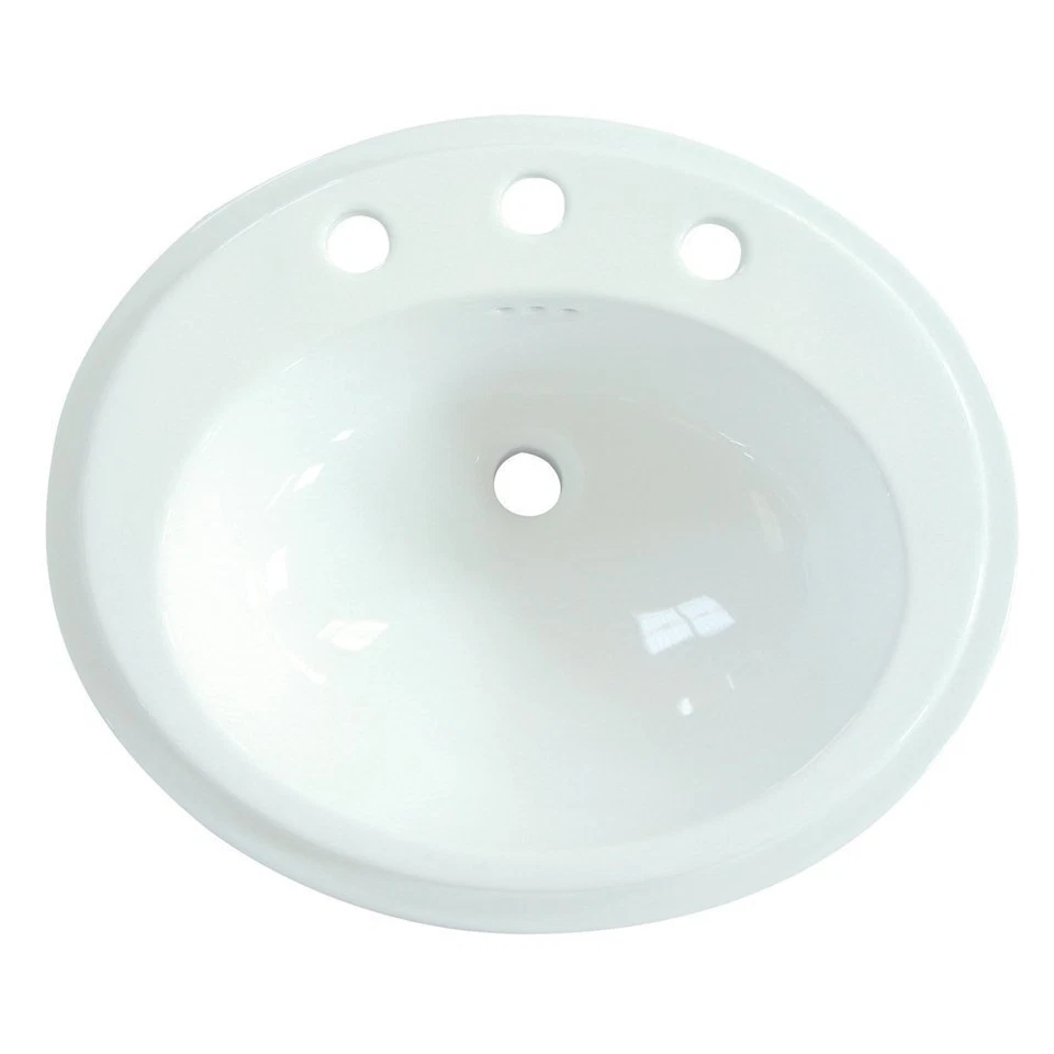 Fregadero de encimera Kingston de latón LBT022187W38 Eden Vitreous China autorrecortante Foto 1 de 1