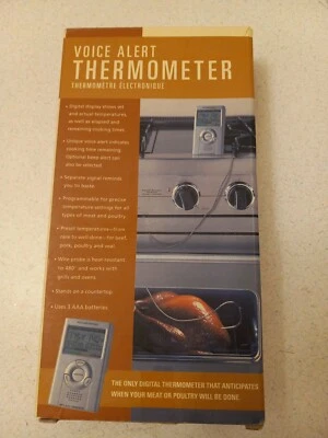 Williams Sonoma Digital Horno Termómetro Alerta de Voz Cable Sonda para Carne Foto 1 de 4