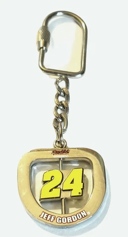 Jeff Gordon 24 Keychain Vintage Nascar Hendrick Motor Sports Metal Spinning Gift Cover