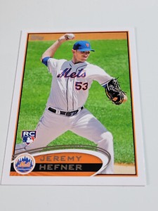 JEREMY HEFNER 2012 Topps Update Rookie #US14.   METS