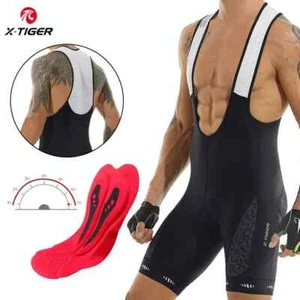 Cycling Bib Shorts 5D Gel Pad Mountain Bike Shorts Pockets Breathable UPF50+ - Picture 1 of 22