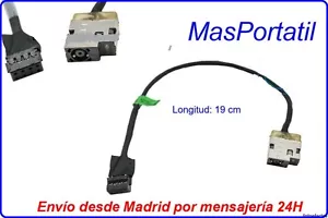 CONECTOR ALIMENTACION+CABLE/DC-IN JACK HP 15-R SERIES 747116-001 PJ241 - Imagen 1 de 1