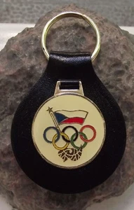 Olympic Games Rings Czech Olympic Comittee Team Keychain Key Chain Keyring Fob - Picture 1 of 2