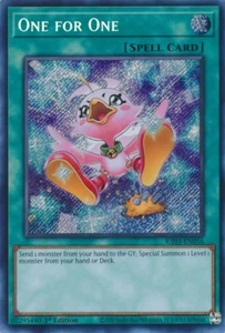 �One for One (Alternate Art) (Secret ) - 1st  RA03 Century Bonanza N MINT YUGIOH - Picture 1 of 1