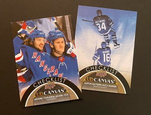 2021-22 Upper Deck Canvas Hockey Cards. Complete your set!