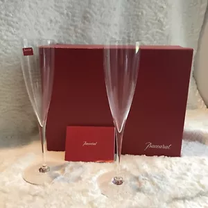 Baccarat France Crystal Dom Perignon Champagne Glasses 9 1/4" NEW w/ Box - Picture 1 of 6