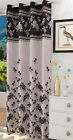 Pack Of 2 Pcs Jute Curtains for Door 7 Feet Long with Eyelet Ring Brown