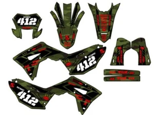 2019-2024 CRF 450 X APACHE Green Senge Graphics Kit Compatible with Honda - Picture 1 of 10