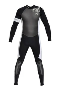 Execute muta intera uomo 3/2 mm nero/bianco materiale elasticizzato SPEDIZIONE GRATUITA - Foto 1 di 5