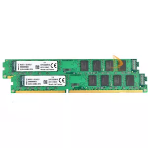 Kingston Kits 2x 4GB Intel 2Rx8 PC3-10600 DDR3 1333Mhz DIMM memoria RAM desktop $ - Foto 1 di 6