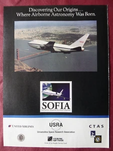 10/1996 PUB AIRBORNE INFRARED ASTRONOMY BOEING 747SP SOFIA TELESCOPE NASA AD - Photo 1/1
