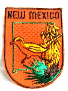 New Mexico Patch Roadrunner Agave Plant New Mexico Souvenir - NM Travel Patch - Picture 1 of 4