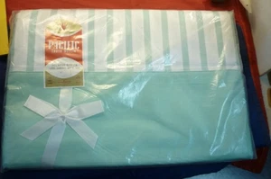 PACIFIC TRUTH MUSLIN DUCHESS STRIPE ONE SHEET 81" X 108" NEW OLD STOCK - Picture 1 of 5