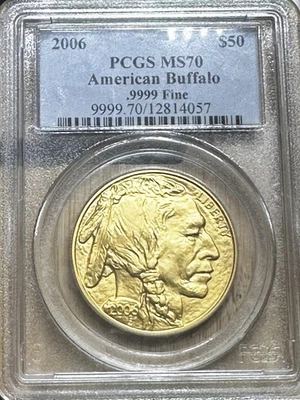2006 US Buffalo 1 oz Gold Coin $50 NGC PCGS Ms 70 - Image 1 of 4