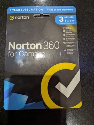 Norton 360 for Gamers Antivirus 2025 3 Device 1 Year - Image 1 of 4