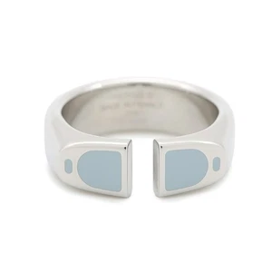 HERMES ring Etrier blue ran metal T64 ring - Picture 1 of 9