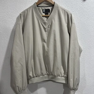 Jos. A. Bank LeadBetter Golf V-Ausschnitt Langarm Windbreaker Herren Small Beige - Bild 1 von 7