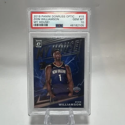 Zion Williamson 2019 Optic My House #15 PSA 10 Foto 1 de 4