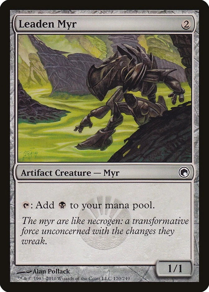 MTG Magic the Gathering Leaden Myr (170/259) Scars of Mirrodin LP - Image 1 of 1