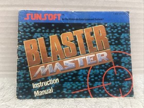 [SOLO MANUALE] Blaster Master (Nintendo NES, 1988) pulito, completo