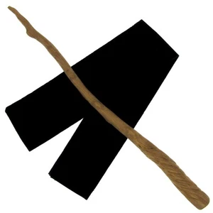 14" Legacy Crooked Hand Carved Mahogany Wood Magic Wand Wizard Witch w/ Free Bag - Picture 1 of 10