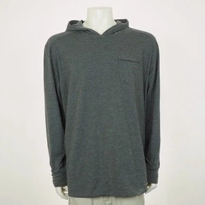 Prana Pacer Pullover Hoodie Tee Shirt Herren 2XL XXL meliert grau Kapuze Hoody - Bild 1 von 5