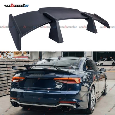 For AUDI A6 S6 C7 C7.5 Matte Black 58" GT-Style Racing  Rear Trunk Spoiler Wing - Image 1 of 4