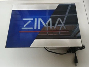 Enseigne à bière bar lumineuse vintage années 90 Zima Clear Malt 20” x 14” (1993) NE FONCTIONNE PAS - Photo 1/13