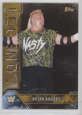 2017 Topps Legends of the WWE Gold /10 Brian Knobbs #18 - Image 1 of 2