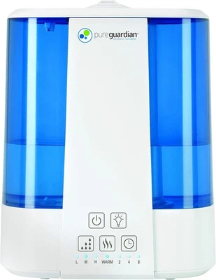 PureGuardian H5225WCA Ultrasonic Warm & Cool Mist Humidifier, 100 White/Blue  - Image 1 of 4