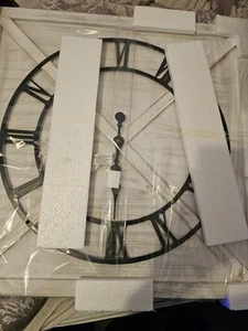 Brand New Framed Wooden Clock 69cm Frame - Picture 1 of 1