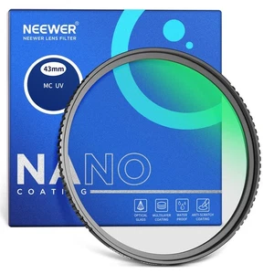 NEEWER 43mm MC UV Protection Filter 24 Layer Multi-layer Resistant ... Brand New - Picture 1 of 8