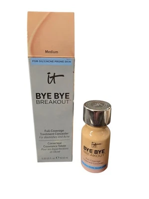 IT Cosmetics Bye Bye Breakout Full Coverage Treatment Concealer New In MEDIUM - Image 1 of 2