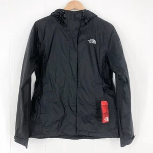 North Face Womens DryVent Rain Jacket Black Size Medium Hood **custom embroidery - Picture 1 of 15