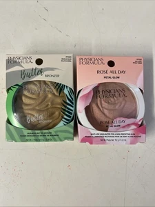 Lot Of 2 Physicians Formula Butter Bronzer & Rose All Day Petal Glow - Picture 1 of 1