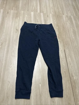 Nautica Dark Blue Joggers Sweatpants Men’s Size L - Imagem 1 de 4