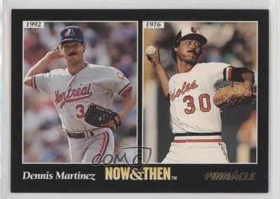 1993 Pinnacle Now & Then Dennis Martinez #291 - Image 1 of 2