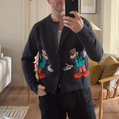 ZARA : Mickey Mouse Wool Cardigan Harry Lambert For ZARA X DISNEY : 5755/370 - Image 1 of 4