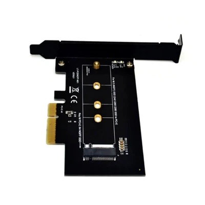 M.2 NGFF M-Key to PCIe x4 NVMe SSD Adapter Card 2230 2242 2260 2280 Drives Kit - Image 1 of 4
