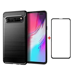 Handyhülle für Samsung Galaxy S10 5G mit Hartglas Displayschutzfolie Cov... - Bild 1 von 7