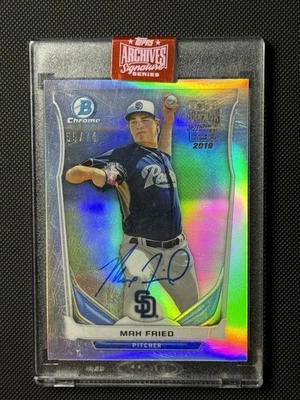 2019 Max Fried Archives Signature Series  Buybacks /74 Auto Bowman Yankees Ace - Image 1 of 2