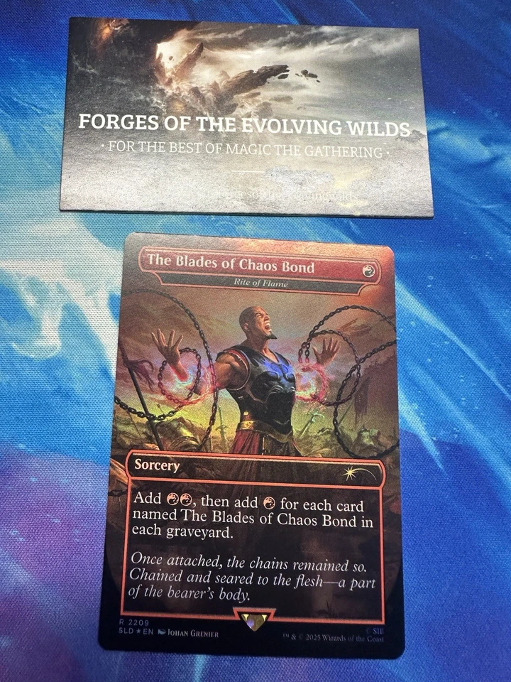 The Blades of Chaos Bond Foil Rite of Flame 2209 God of War: Greek Secret Lair - Image 1 of 1