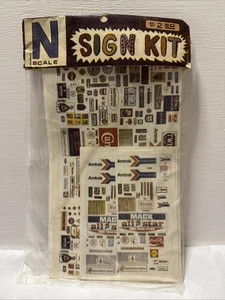 N Scale Gas Station / Transportation / Advertisement Kit 4 Lg 2 Sm Pages - Bild 1 von 5