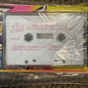 1986 Hasbro Jem And The Holograms Sealed Cassette Tape - Who Is He Kissing NIP - Picture 1 of 9