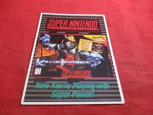 Killer Instinct Super Nintendo SNES Vidpro Promotional Display Card ONLY - Picture 1 of 3