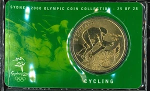 Moneda de bronce de $5 de Australia 2000 como nueva ciclismo - edición conmemorativa de los Juegos Olímpicos de Sydney - Imagen 1 de 2