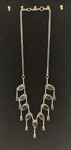 Collar de lapislázuli de plata - Imagen 1 de 9