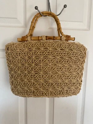 Kaela竹柄草钱包棕褐色中号二手 — 第 1/4 张图片